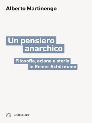cover image of Un pensiero anarchico